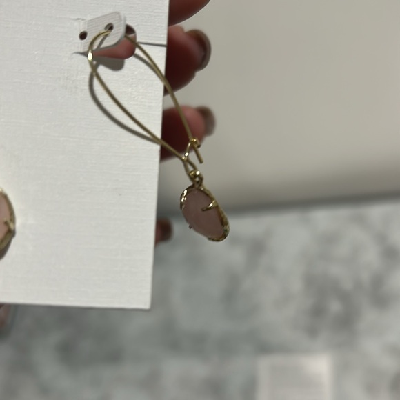 KENDRA SCOTT WOMENS CARINNE ROSE QUARTZ DROP EARRINGS 682 - Picture 5 of 6